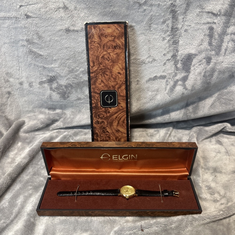 Vintage ELGIN Walt Disney Mickey 1980 Pro-Am Golf Womans Watch